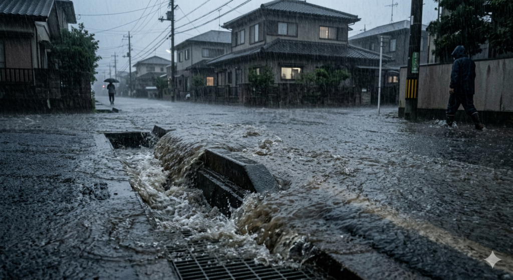 110ｍｍの雨