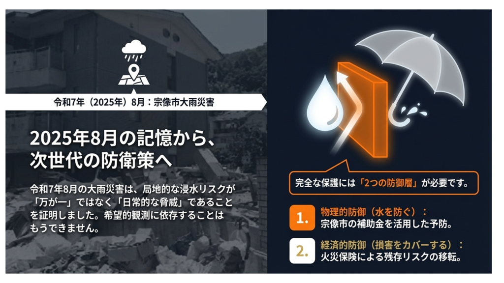 令和7年大雨災害の教訓と2つの防御層