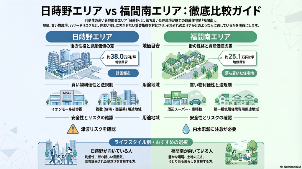 福津市　エリア比較表
