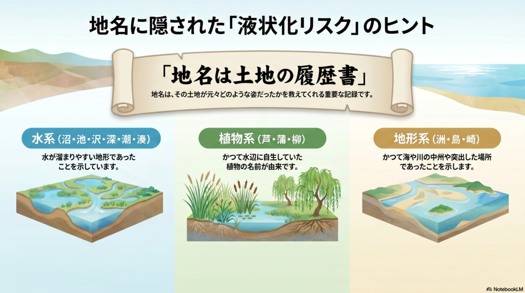 地名から読む液状化リスク
