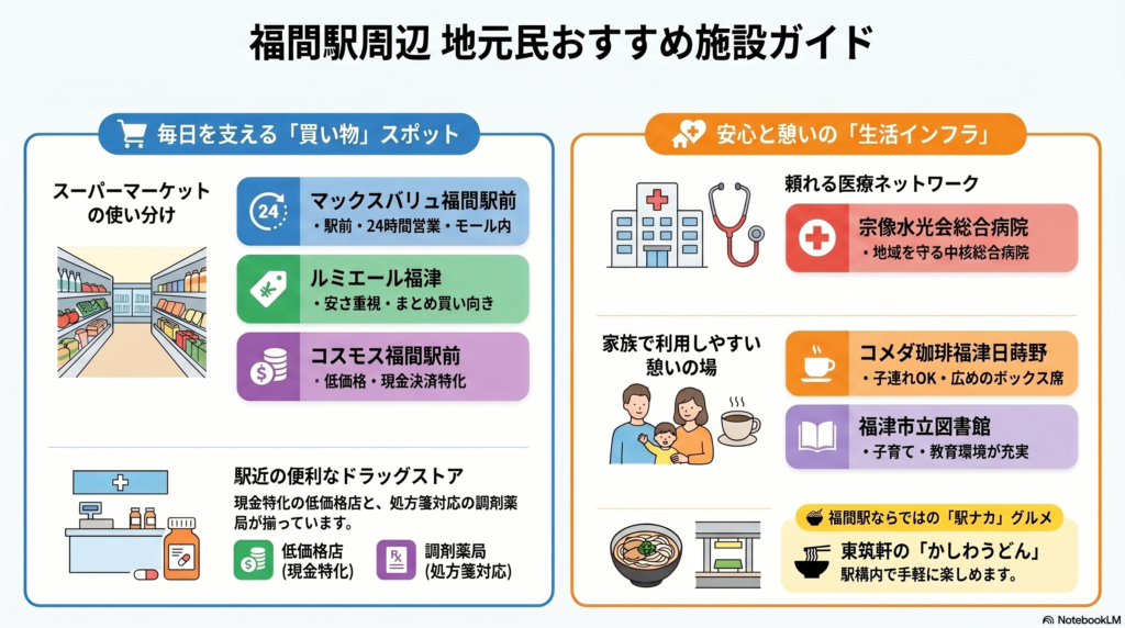 福間駅周辺 地元民おすすめ施設ガイド
