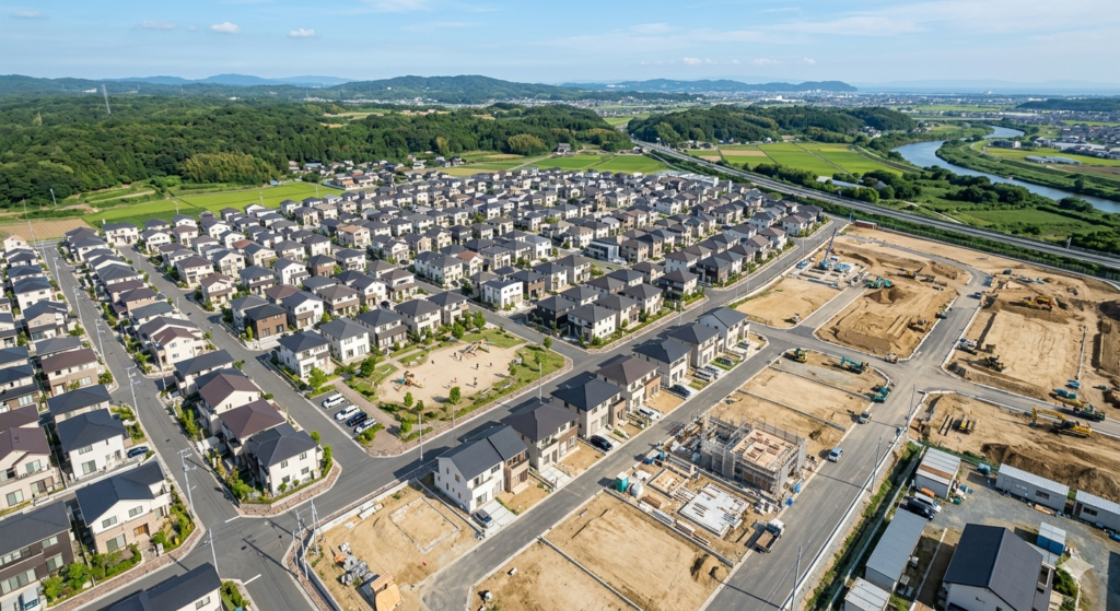 新興住宅地・空撮