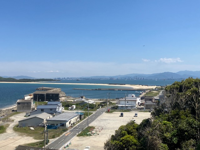志賀海神社からの博多湾
