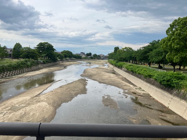 福岡市南区警弥郷付近を流れる那珂川の風景