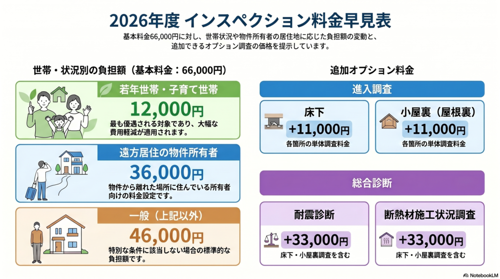 インスペクション料金表
