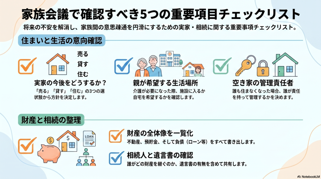 親が元気なうちに話し合うべき5つのこと