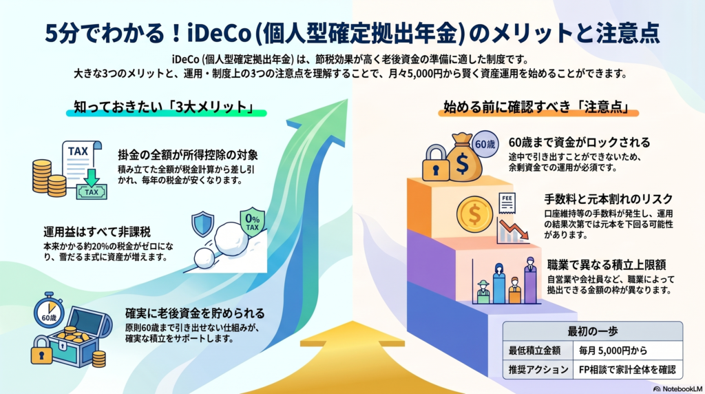 iDeCoのメリットと注意点