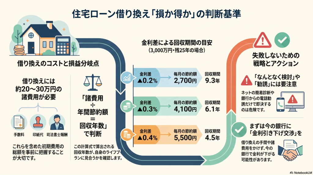 住宅ローン 借り換えの図解