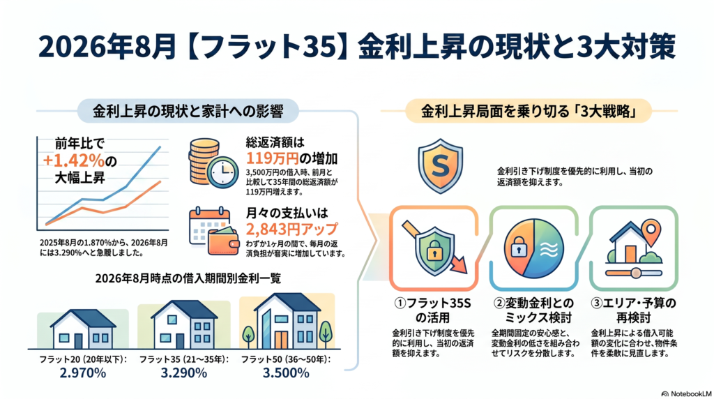 フラット35　3大対策
