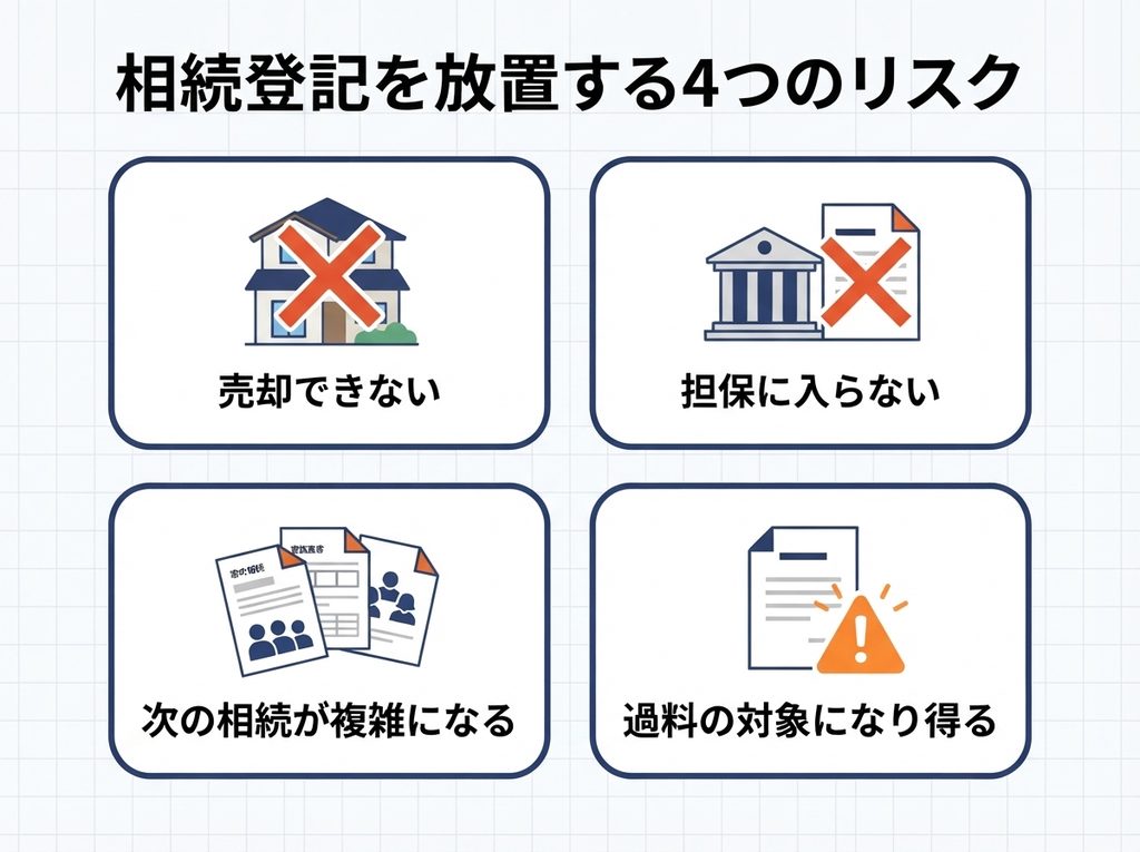 相続登記　４つのリスク
