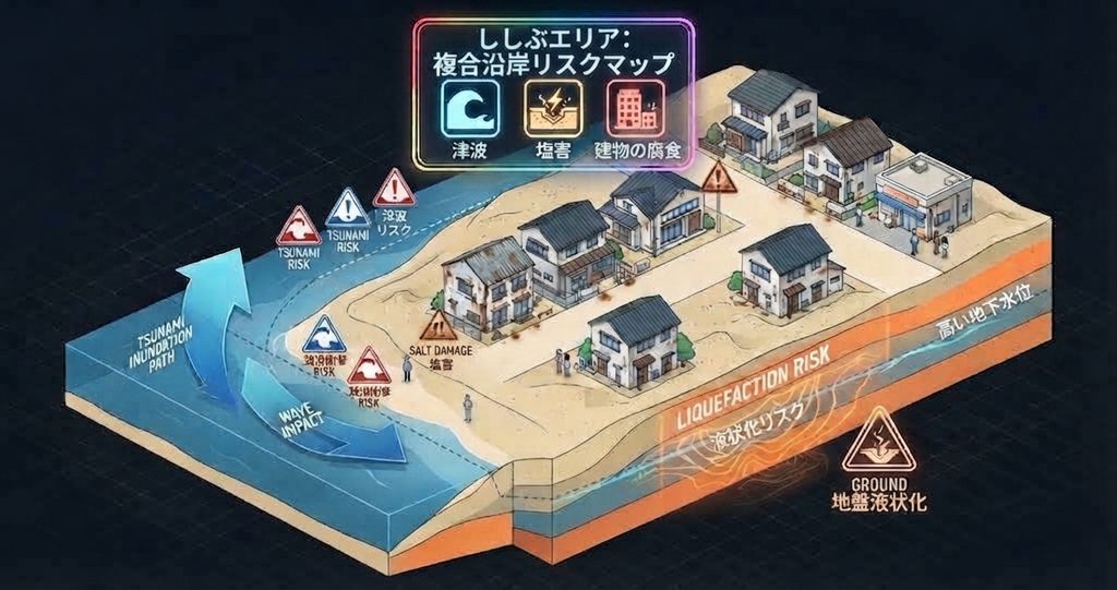 古賀市　ししぶ駅図解
