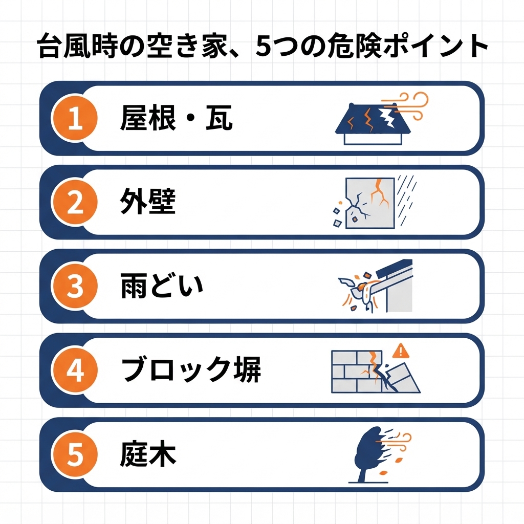 空き家5つの危険ポイント