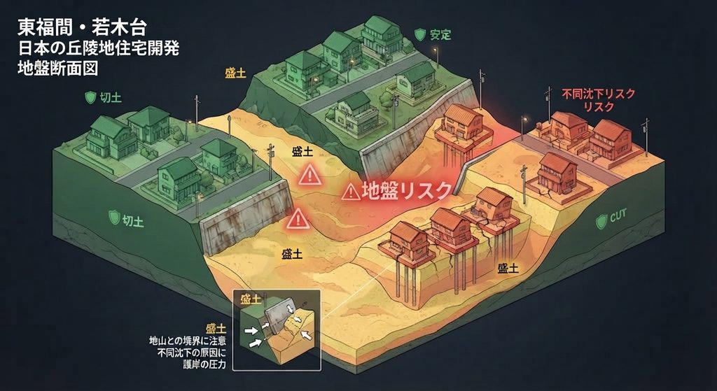 福津市　東福間エリア地盤