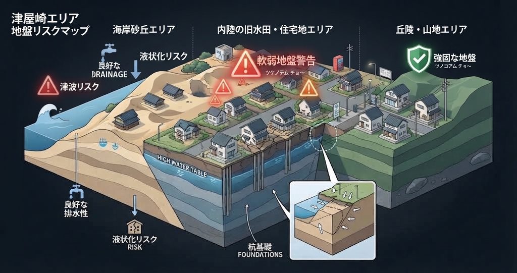 福津市　津屋崎エリア地盤