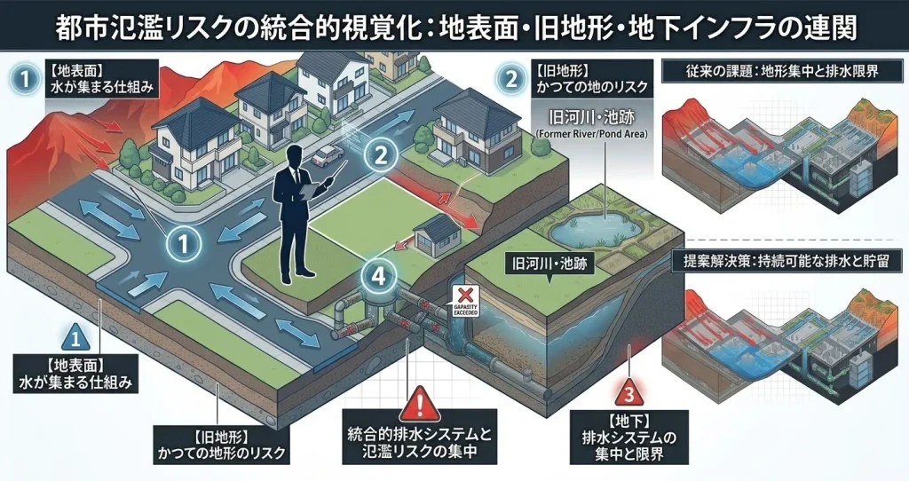 都市氾濫リスク
